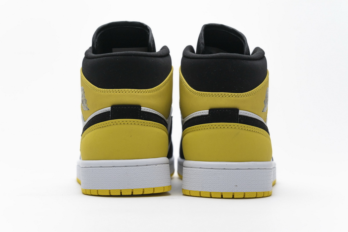 Air Jordan 1 Mid Yellow Toe Black