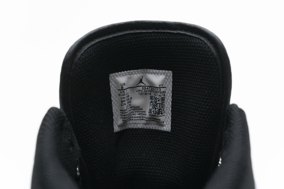 Air Jordan 1 Mid White Black