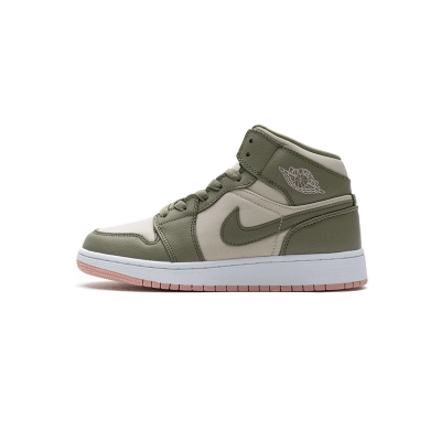 Air Jordan 1 Mid Trooper Bleached Coral (GS)  555112-225 01