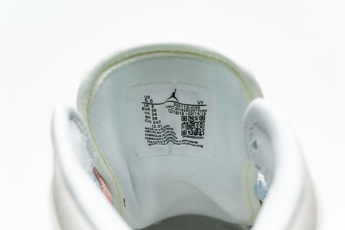 Air Jordan 1 Mid Multi-Color Swoosh Phantom (GS)