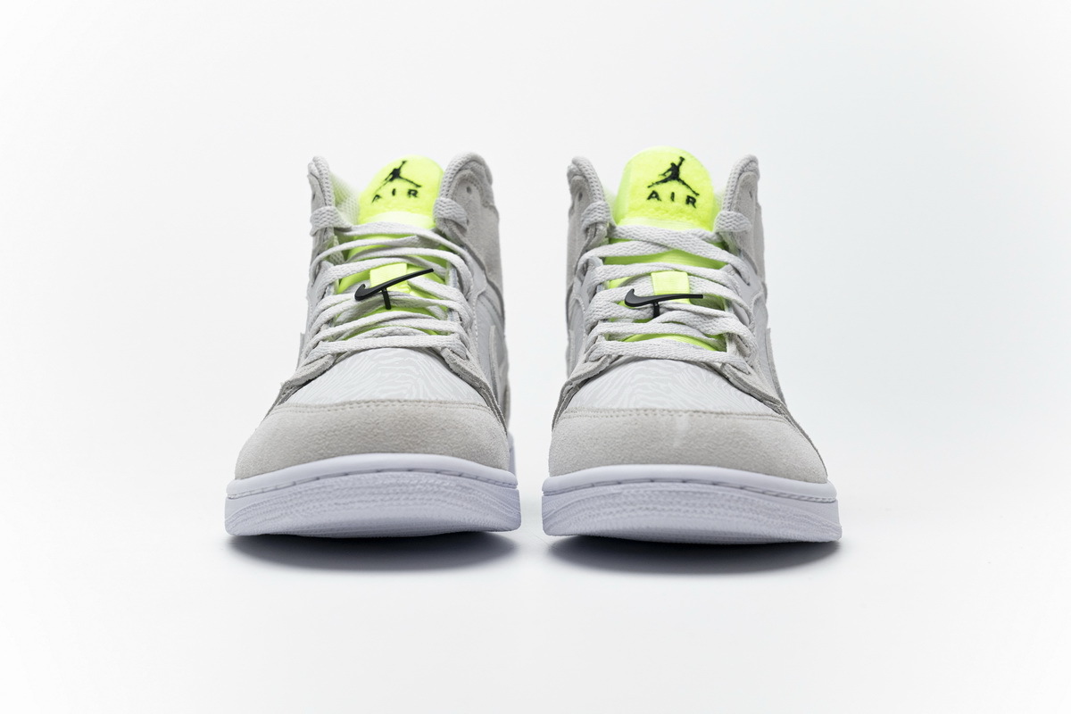 Air Jordan 1 Mid Vast Grey Ghost Green (W)