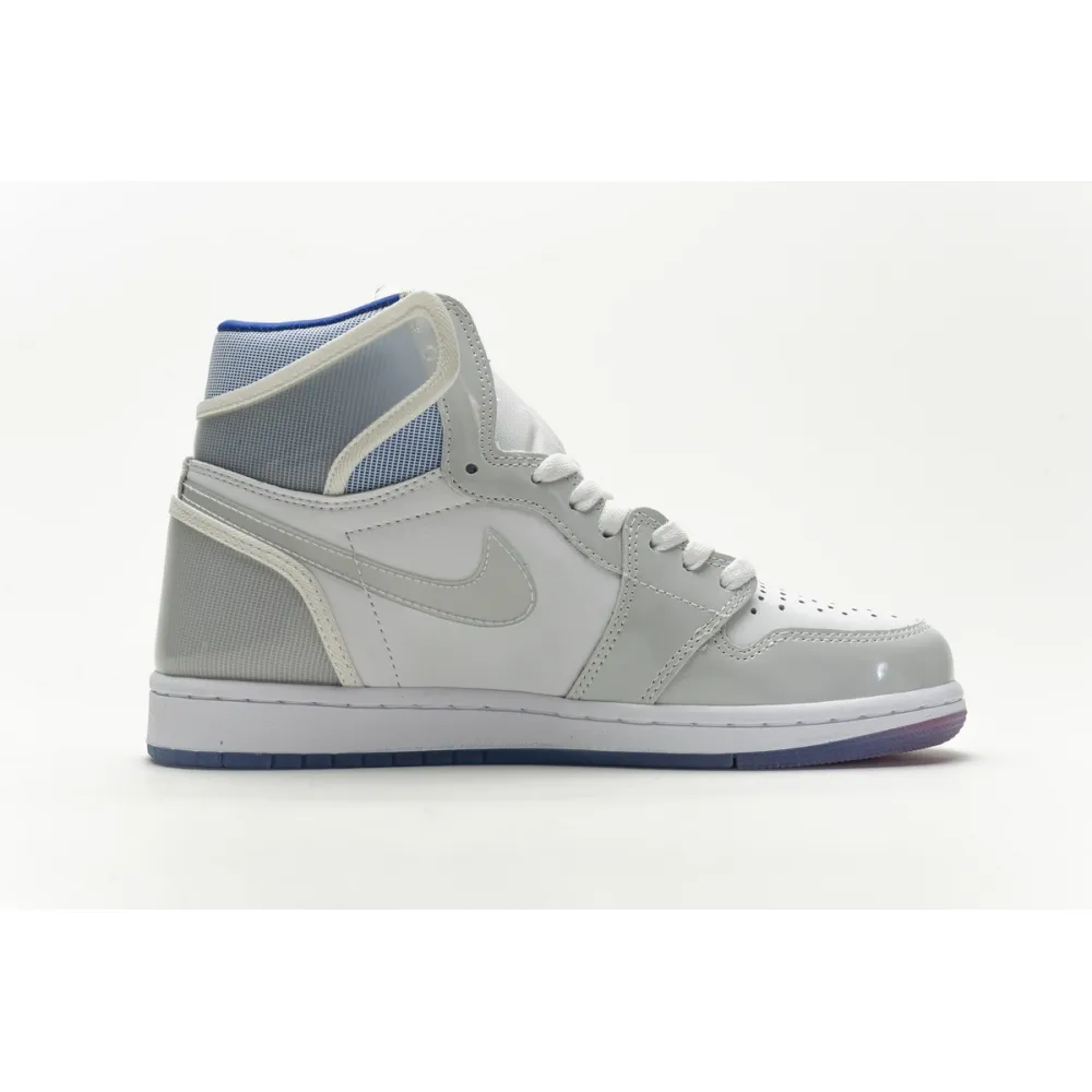 Air Jordan 1 Retro High Zoom White Racer Blue