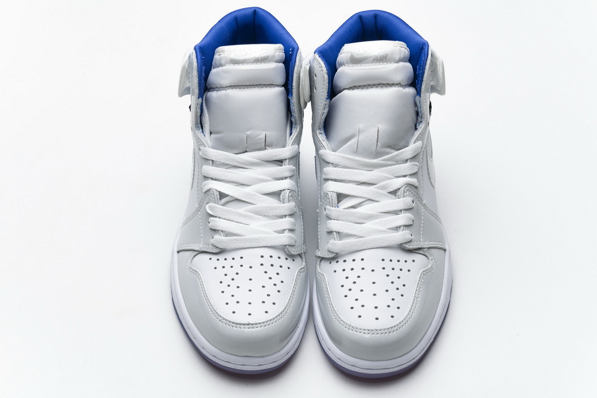 Air Jordan 1 Retro High Zoom White Racer Blue