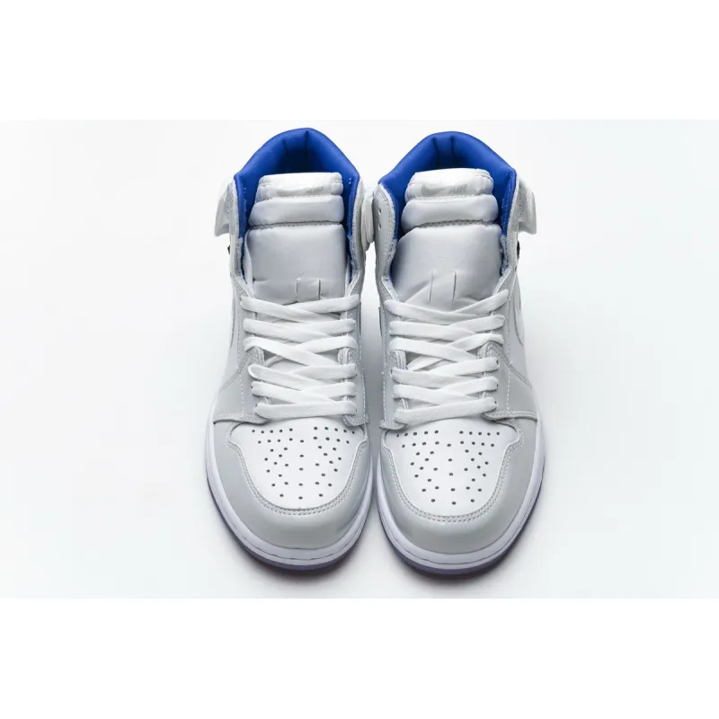 Air Jordan 1 Retro High Zoom White Racer Blue