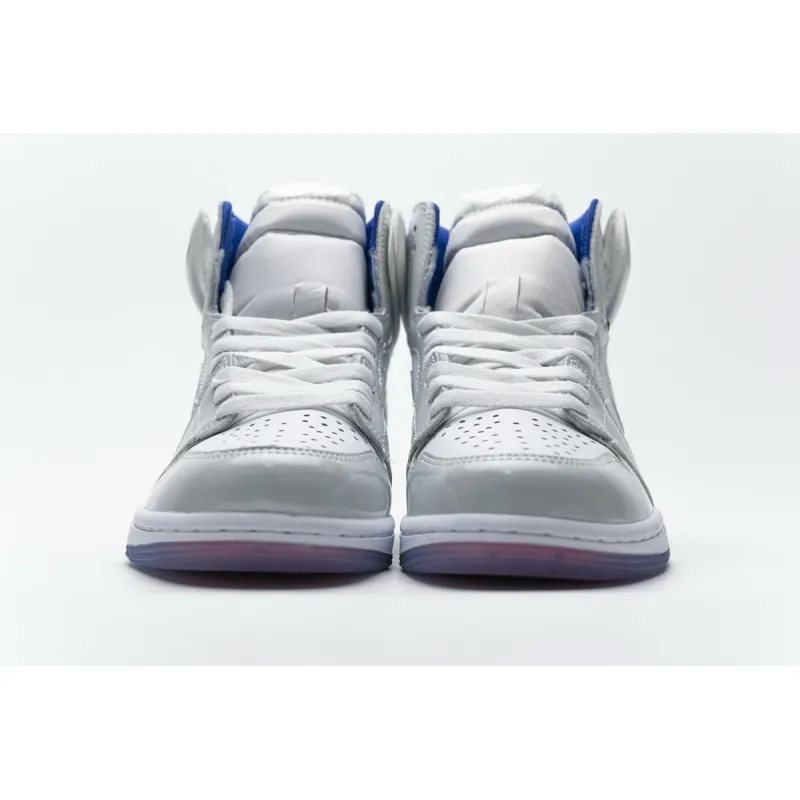 Air Jordan 1 Retro High Zoom White Racer Blue