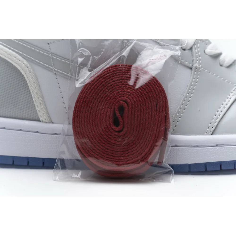 Air Jordan 1 Retro High Zoom White Racer Blue