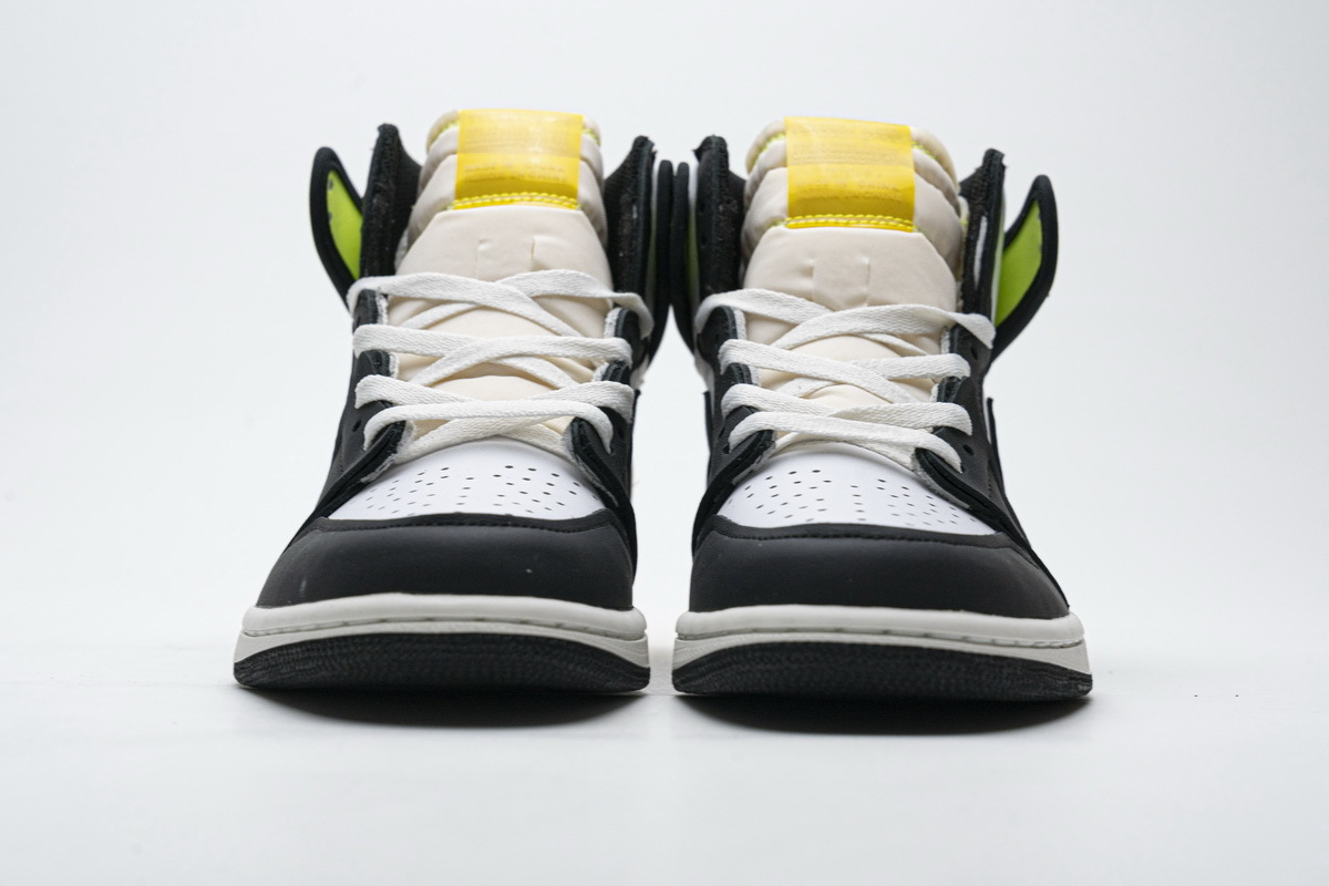 Air Jordan 1 Retro High White Black Volt University Gold