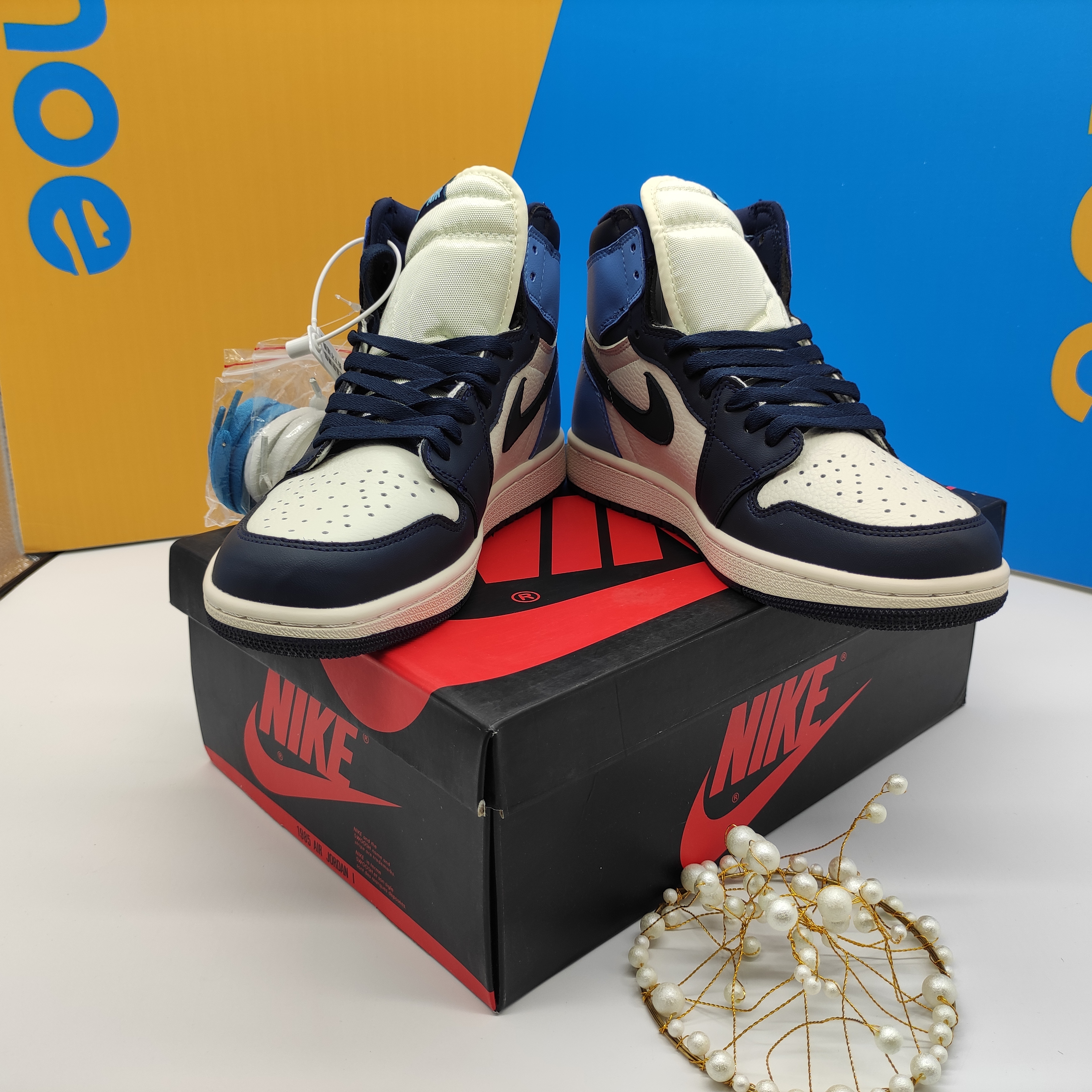 Og Tony Air Jordan 1 Retro High Obsidian UNC 555088-140
