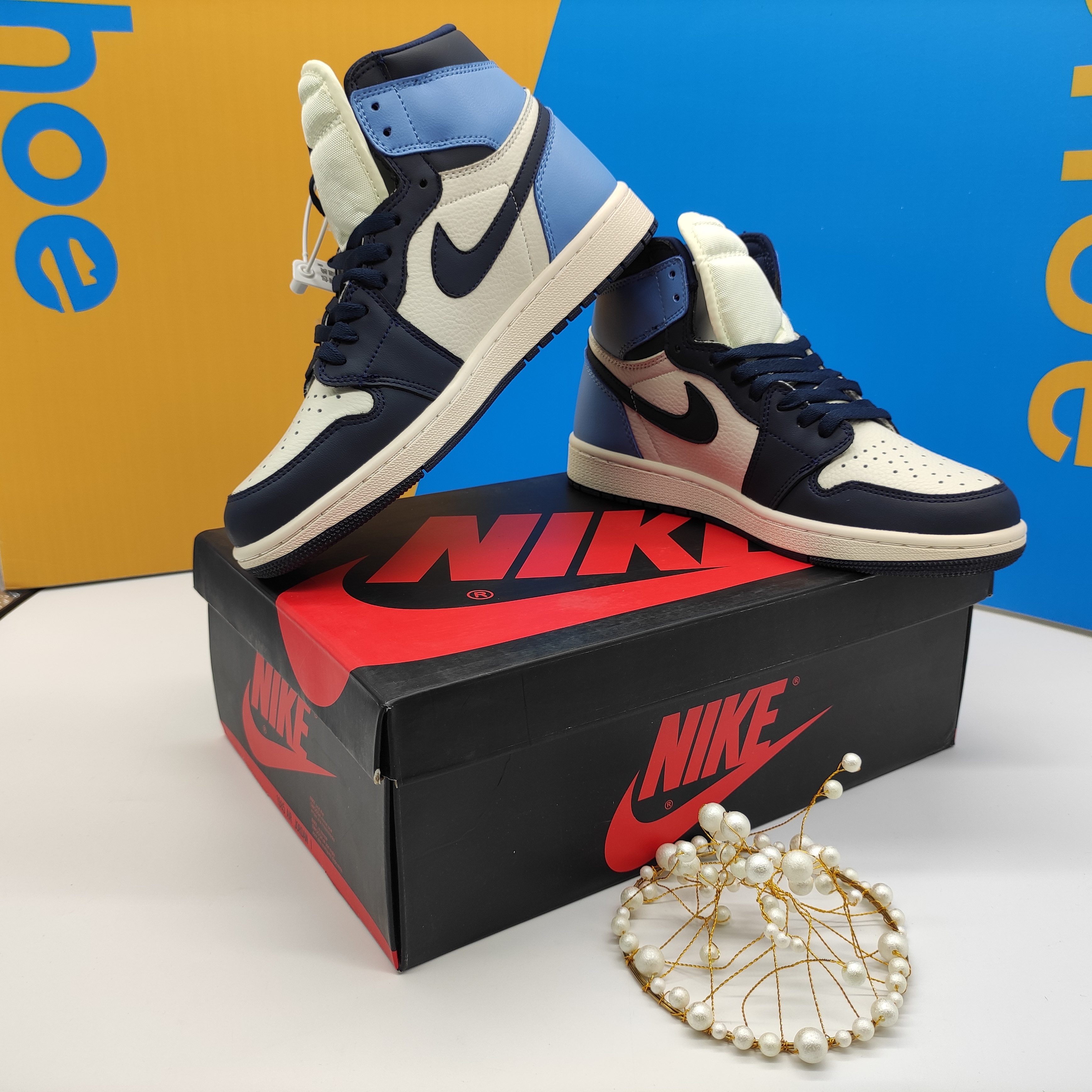 Og Tony Air Jordan 1 Retro High Obsidian UNC 555088-140