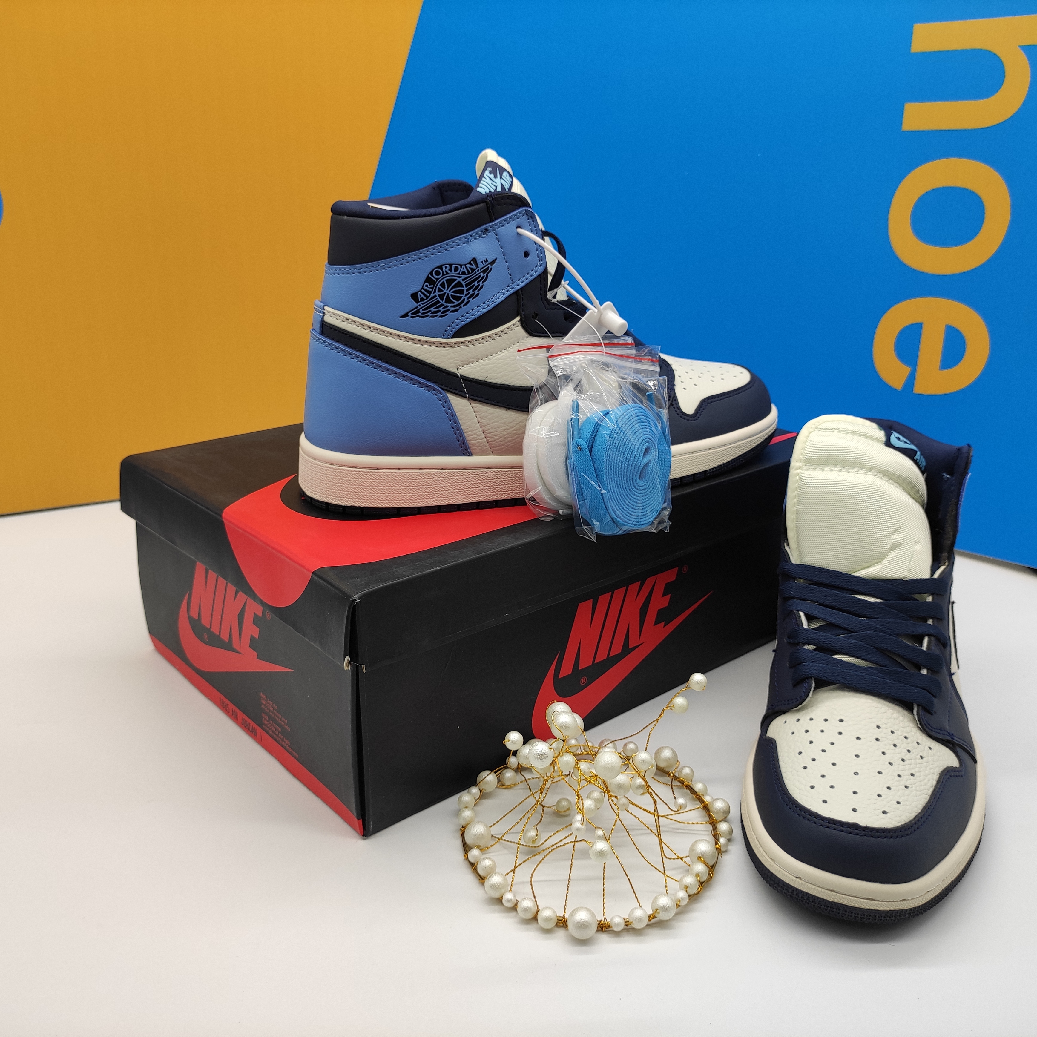 Og Tony Air Jordan 1 Retro High Obsidian UNC 555088-140