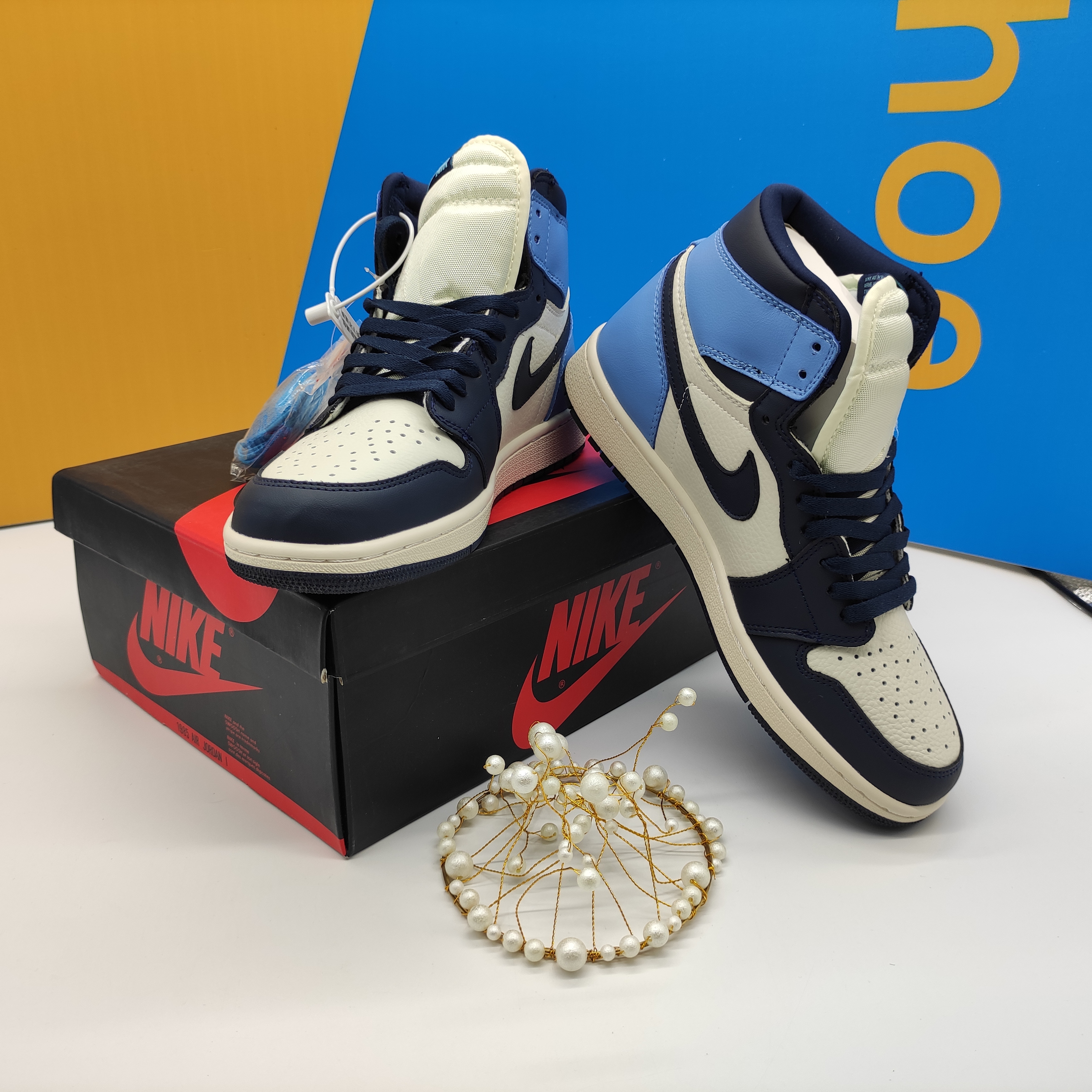 Og Tony Air Jordan 1 Retro High Obsidian UNC 555088-140