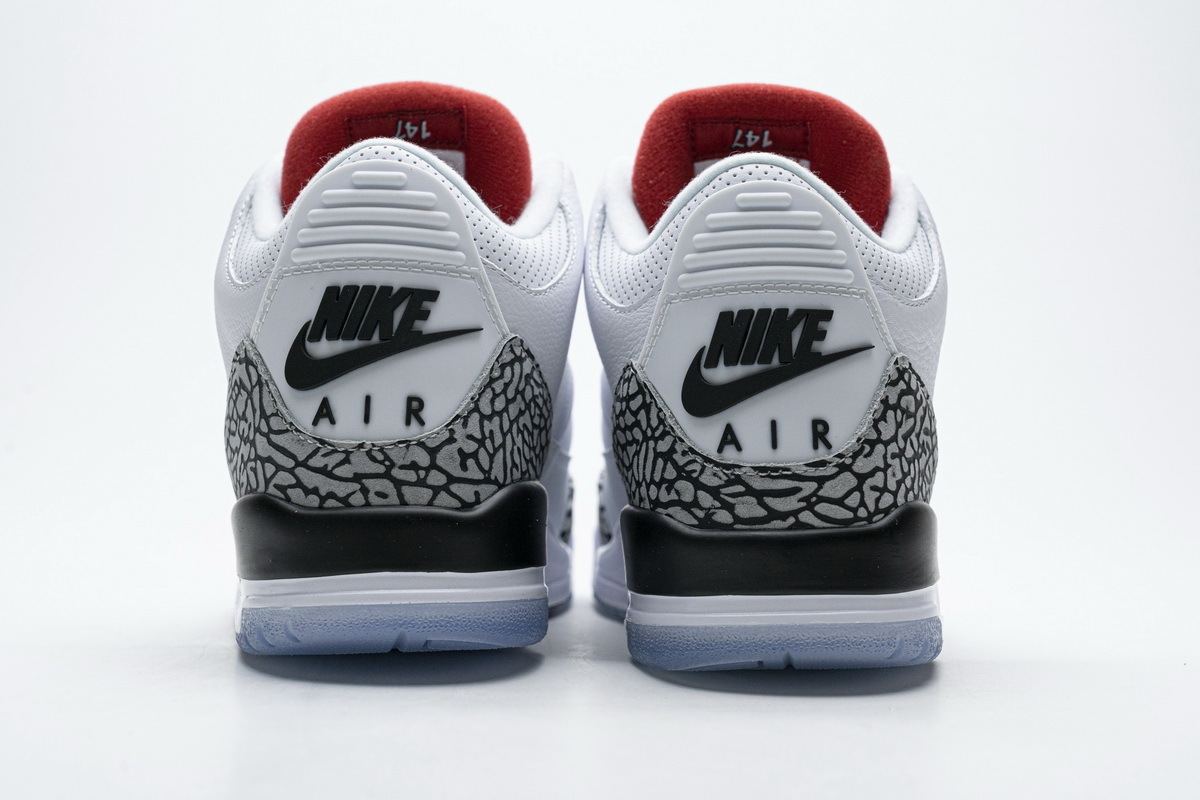 Og Tony Air Jordan 3 Retro Free Throw Line White Cement 923096-101