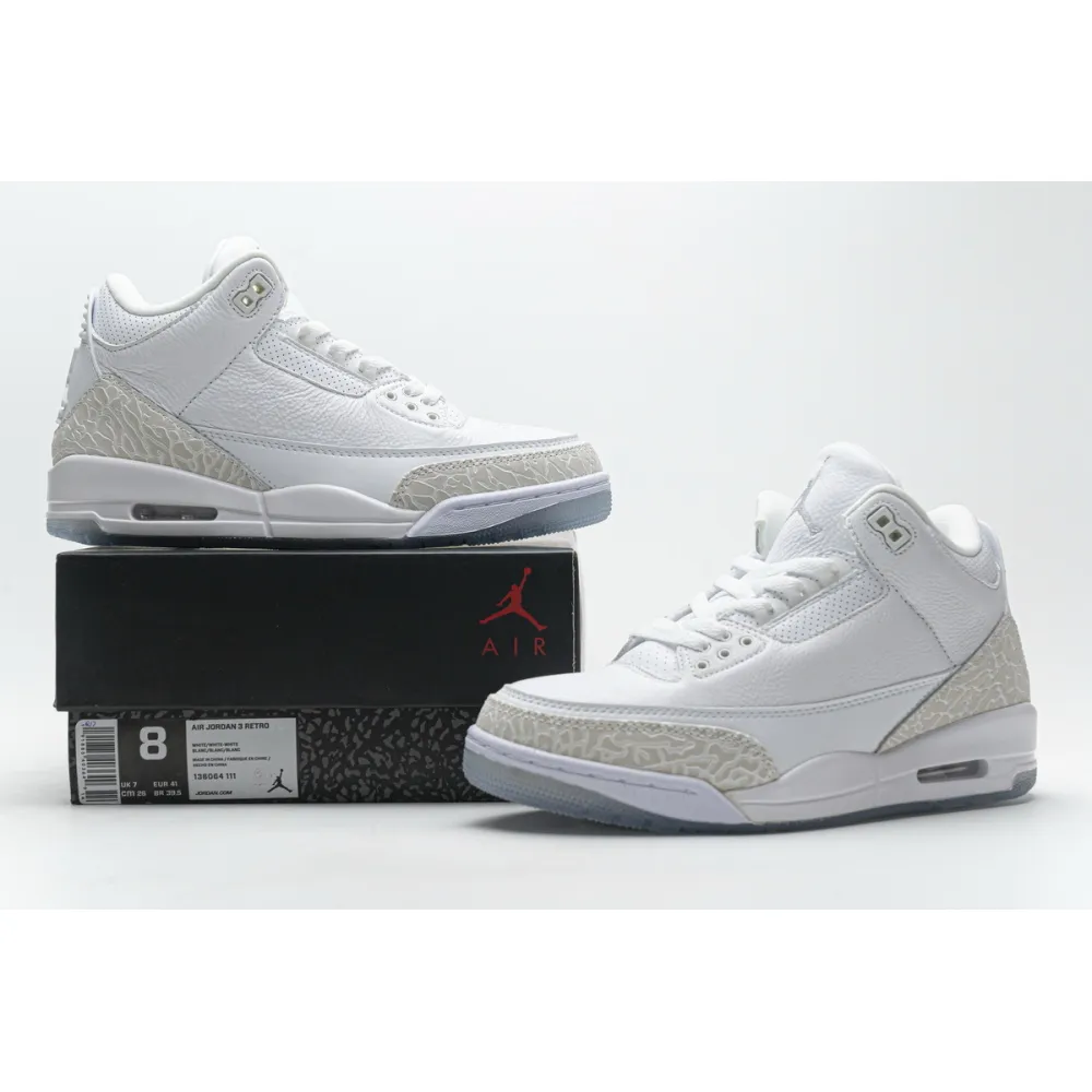  OWF Air Jordan 3 Retro Pure White (2018)