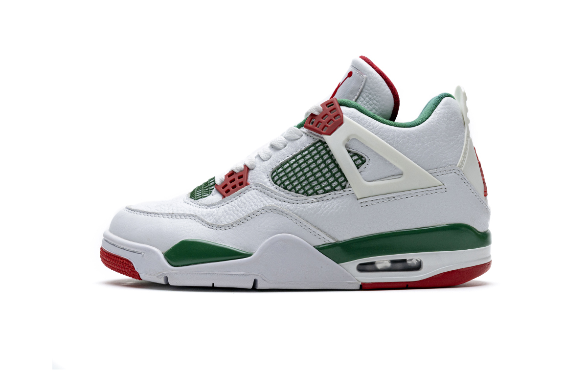 Green red and white jordans hotsell