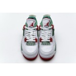 Air Jordan 4 Retro White Green Red