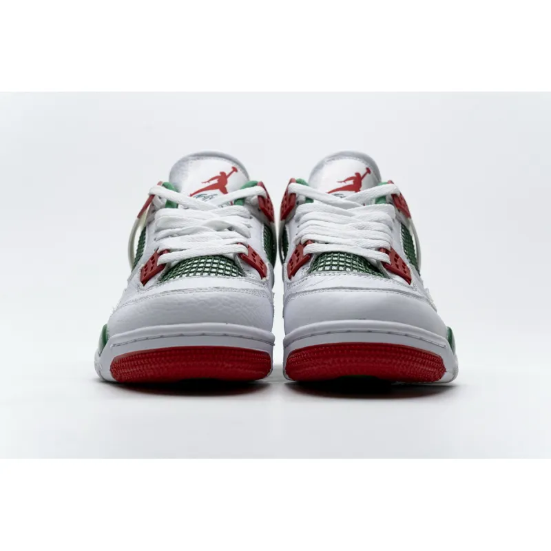 Air Jordan 4 Retro White Green Red