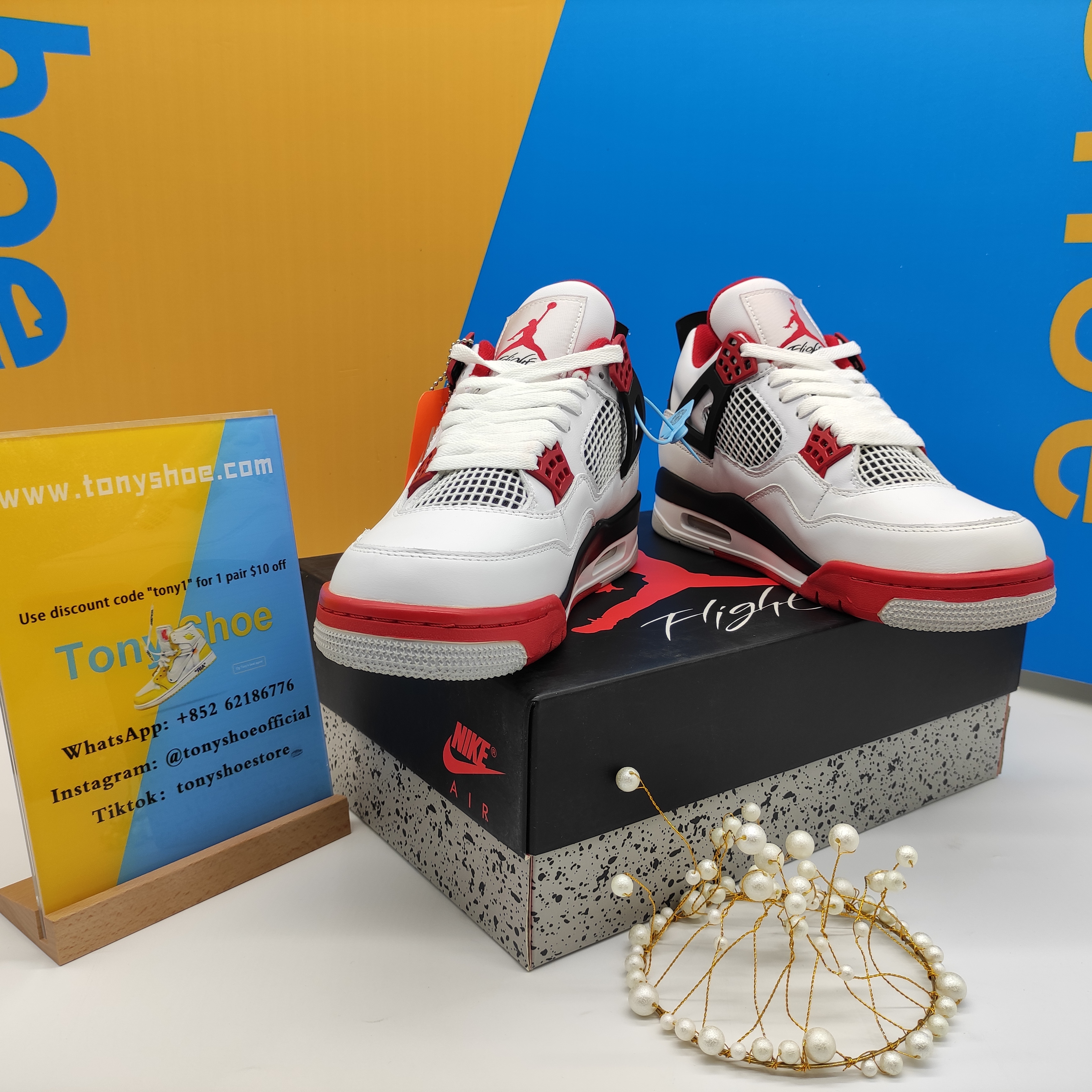 Og Tony Air Jordan 4 Retro Fire Red (2012) 308497-110