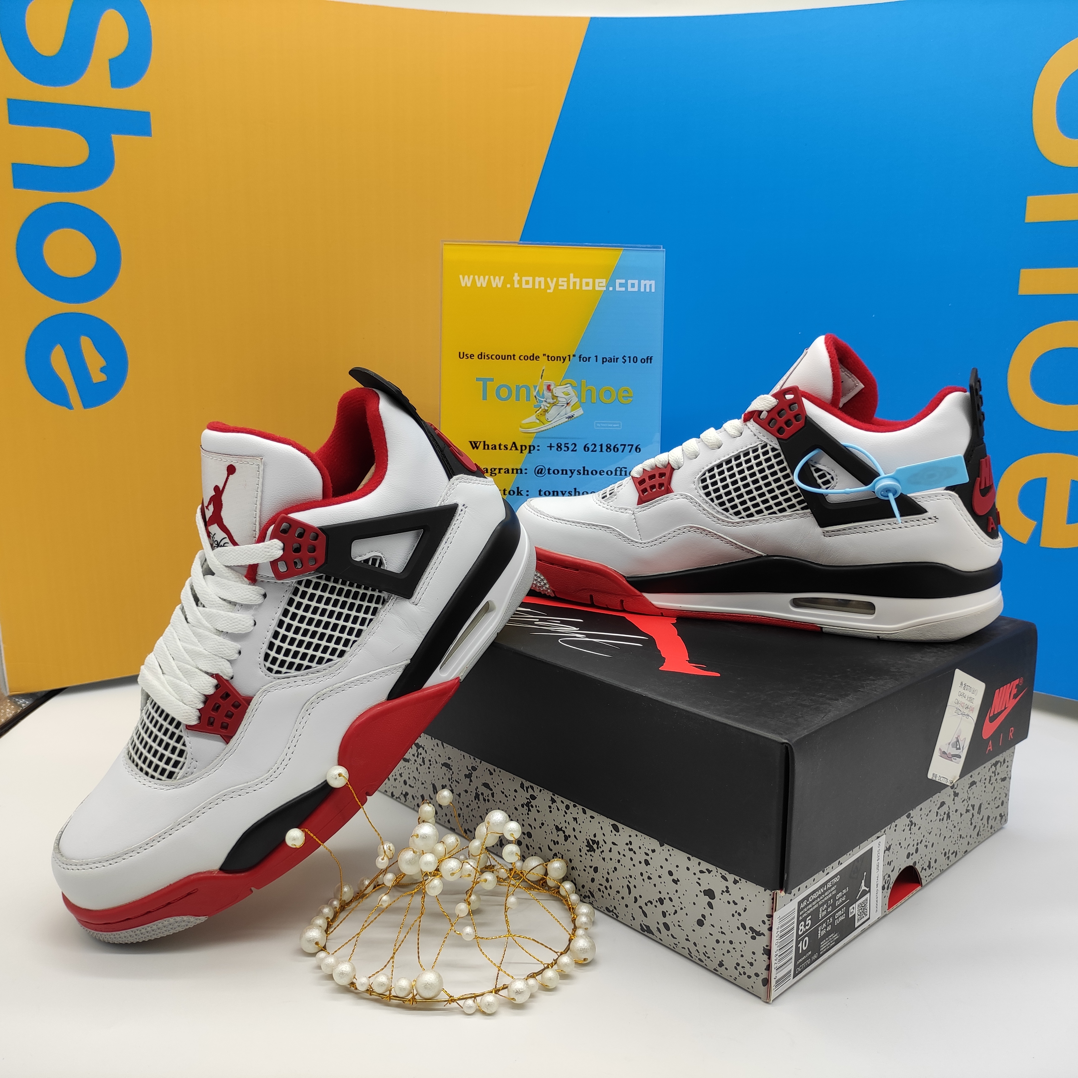 Og Tony Air Jordan 4 Retro Fire Red (2012) 308497-110