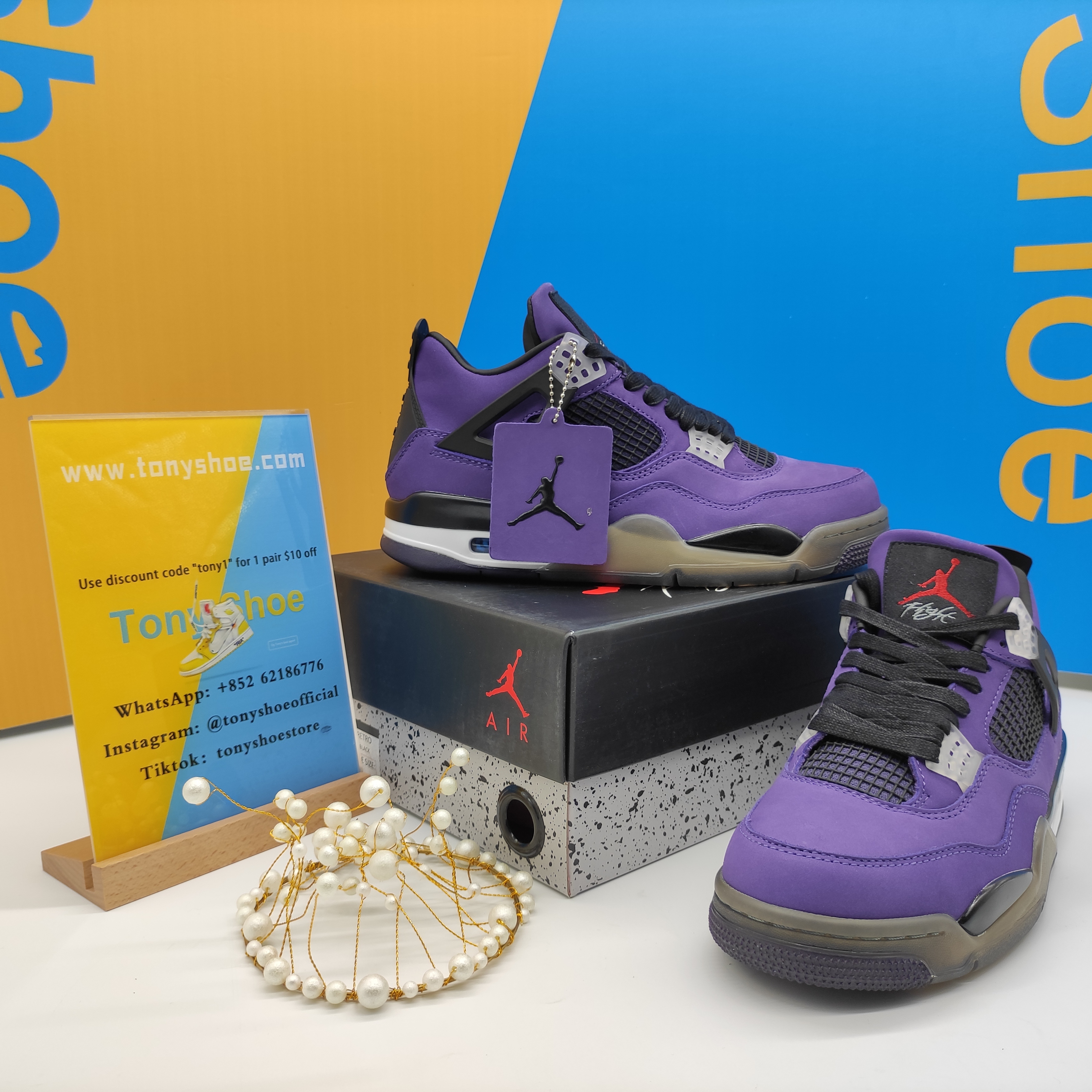 Og Tony Air Jordan 4 Retro Winterized Loyal Blue CQ9597-401