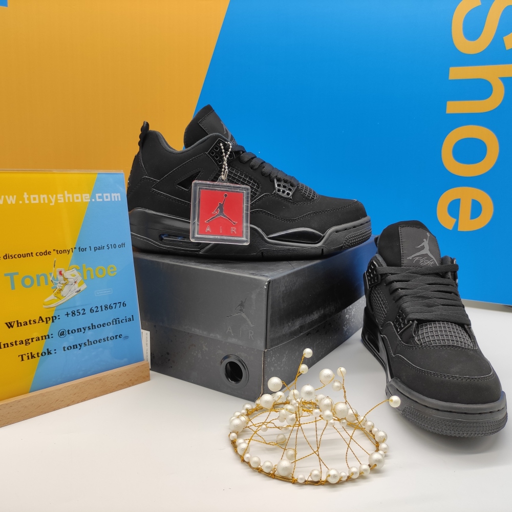 Og Tony Air Jordan 4 Retro Black Cat (2020) CU1110-010
