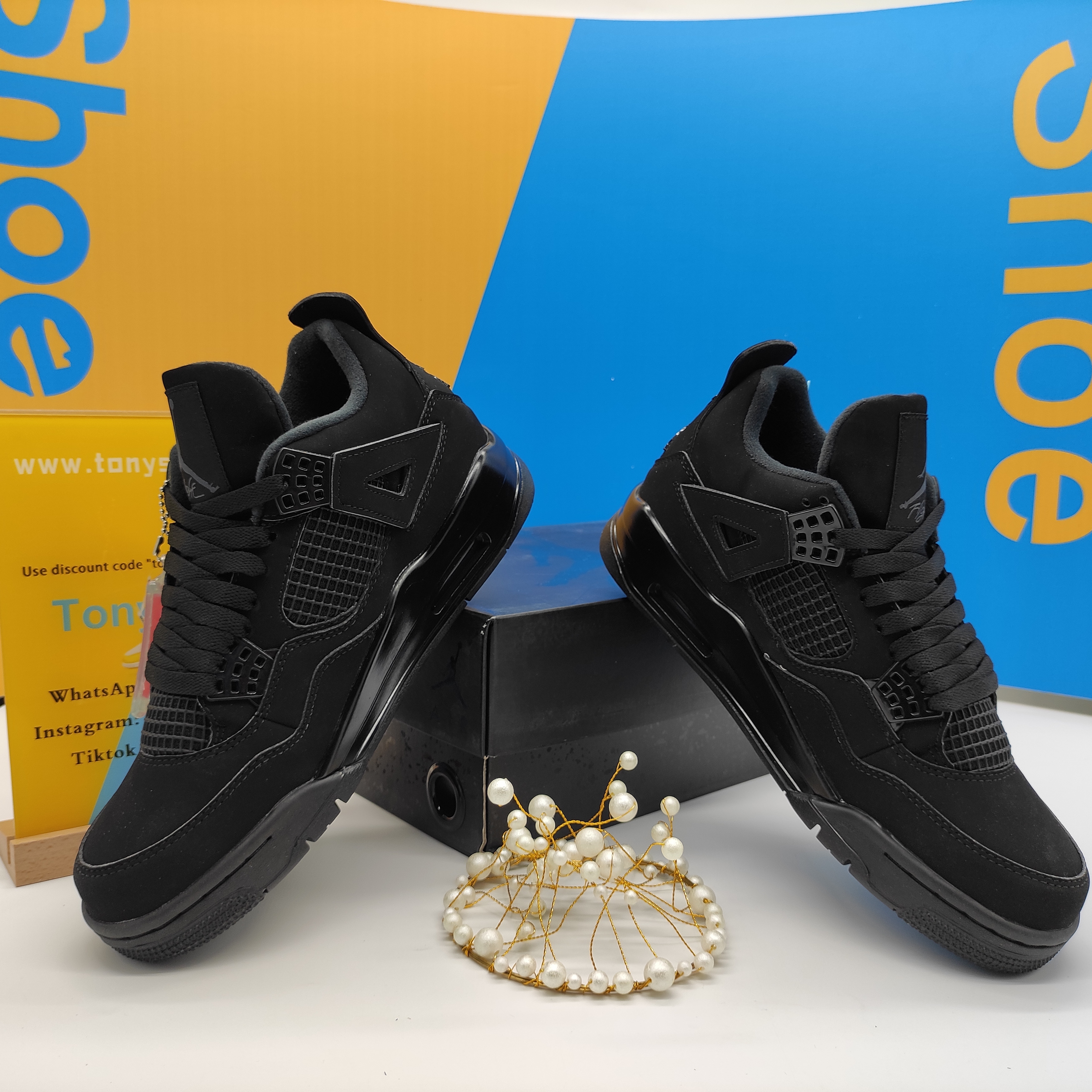 Og Tony Air Jordan 4 Retro Black Cat (2020) CU1110-010