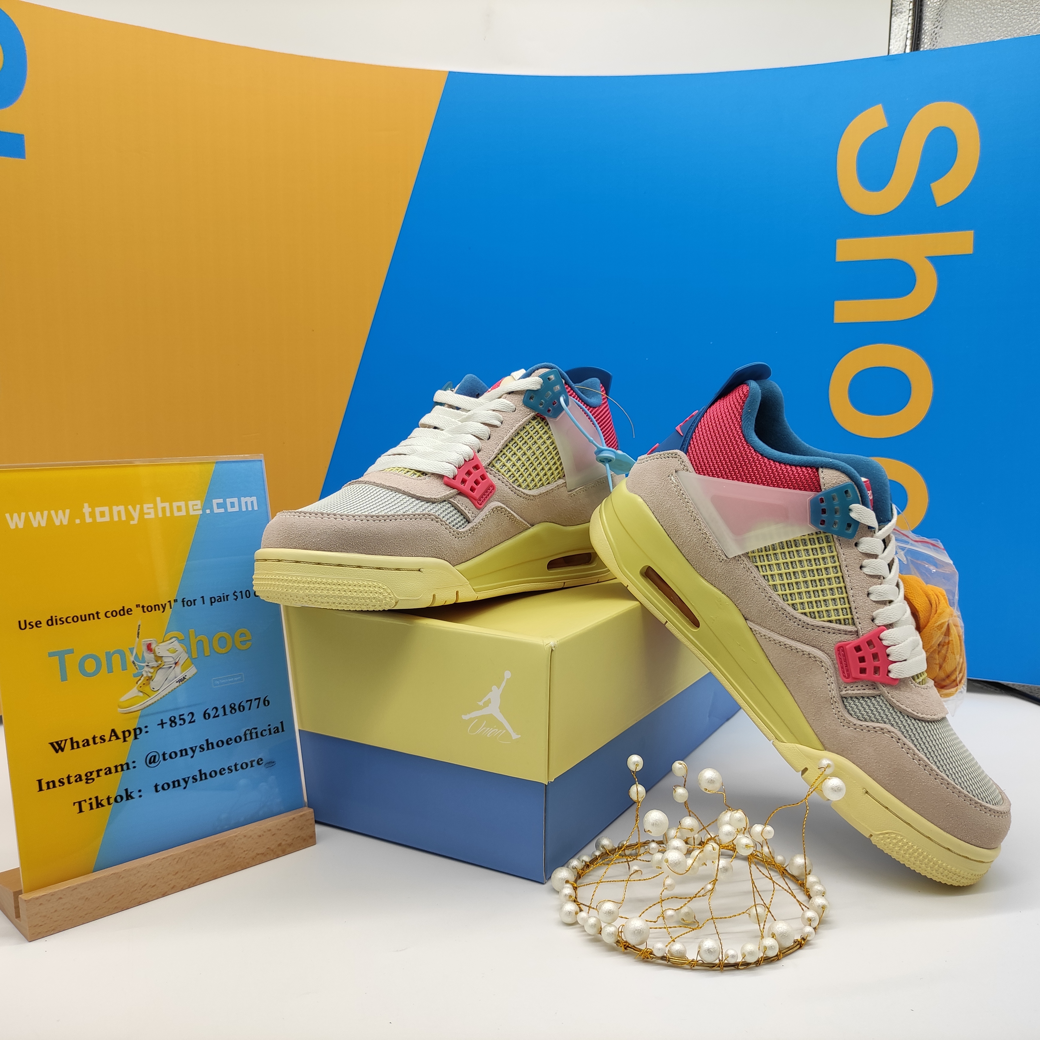 Og Tony Air Jordan 4 Retro Union Guava Ice DC9533-800