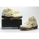 Air Jordan 5 Retro OFF-WHITE Sail