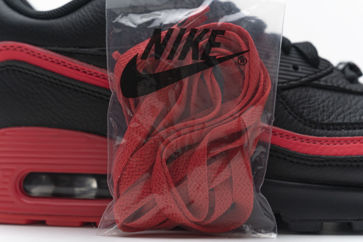 Nike Air Max 90 Undefeated Black Solar Red