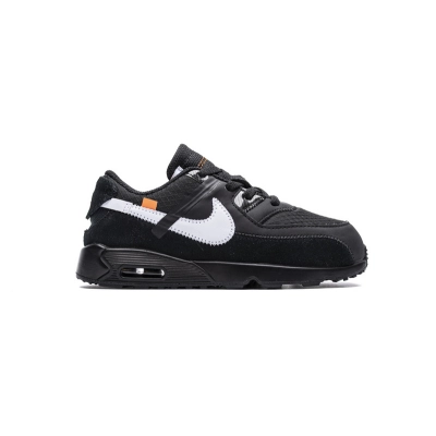 Nike Air Max 90 OFF-WHITE Black White (TD)  BV0852-001 02