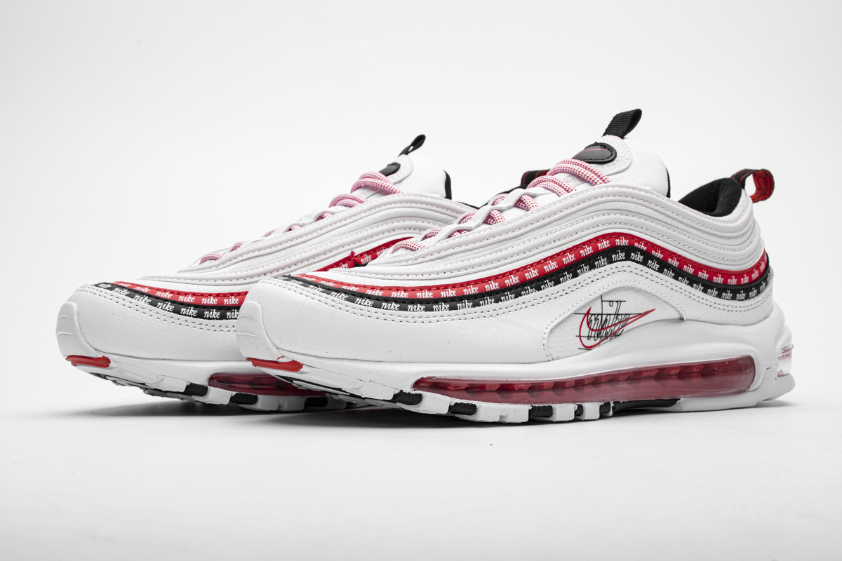 Nike Air Max 97 Sketch Logo White Black Red