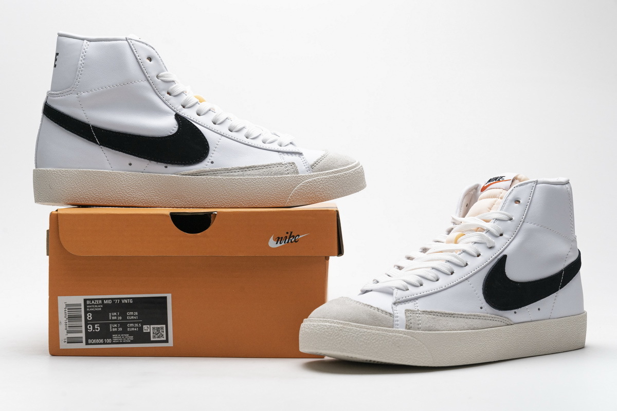 Nike Blazer Mid 77 White Black (W)