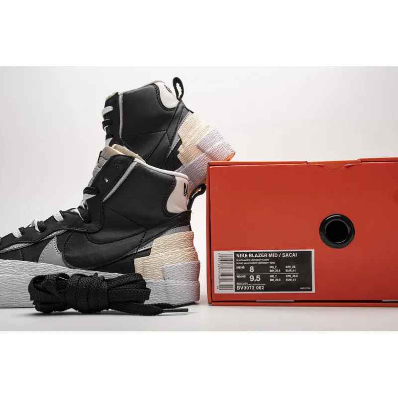 Nike Blazer Mid sacai Black Grey