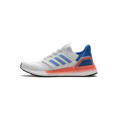 Adidas Ultra Boost 20 White Glory Blue Solar RedFY3453 01
