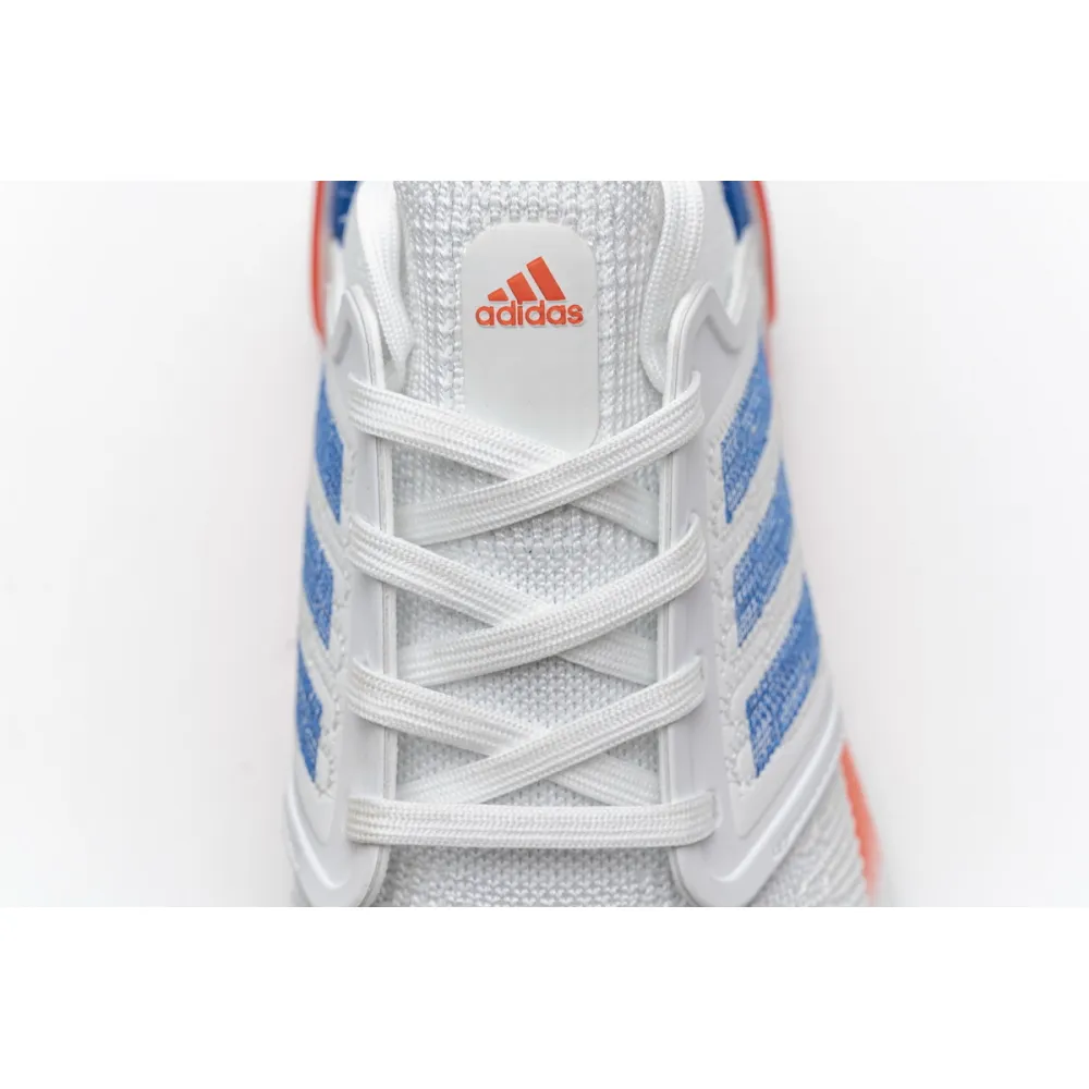 Adidas Ultra Boost 20 White Glory Blue Solar Red