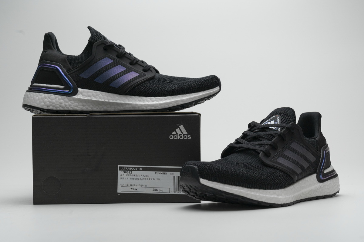 Adidas Ultra Boost 2020 ISS US National Lab Core Black Blue Violet
