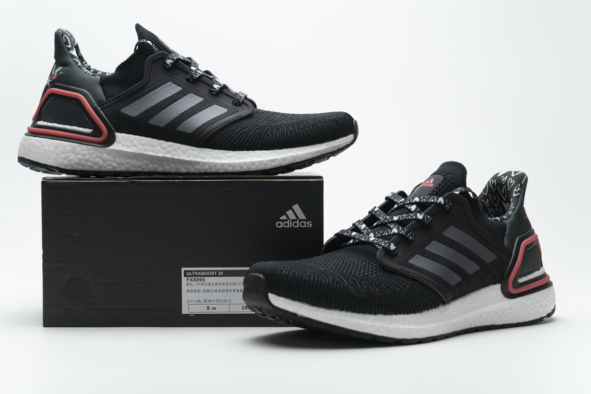 Adidas Ultra BOOST 20 Black White Red