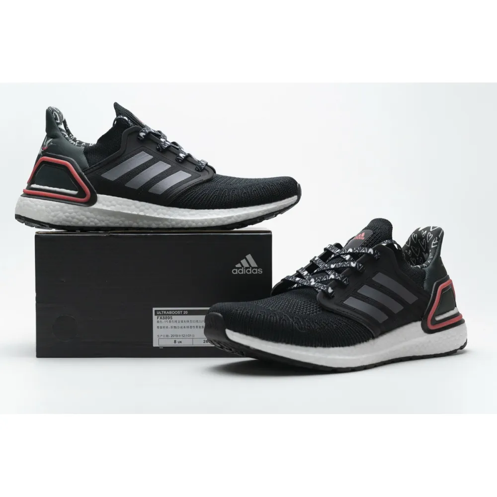 Adidas Ultra BOOST 20 Black White Red