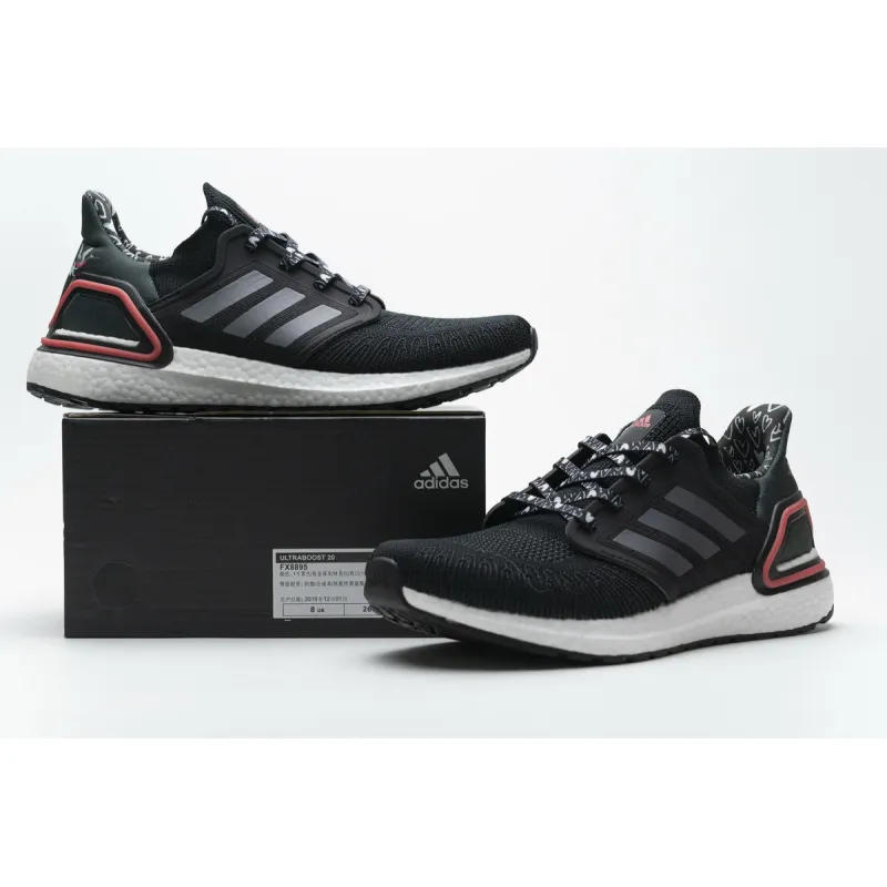 Adidas Ultra BOOST 20 Black White Red