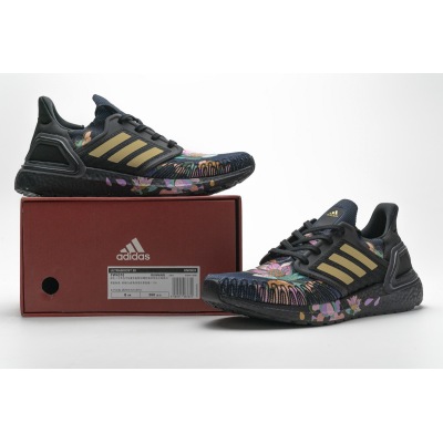 Adidas Ultra BOOST 20 Black White Red  FW4310 02