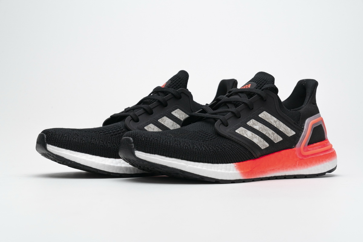 Adidas Ultra Boost 20 Core Black Signal Coral