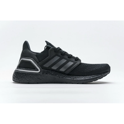 Adidas Ultra Boost 20 Core Black Silver Metallic FV8333 02