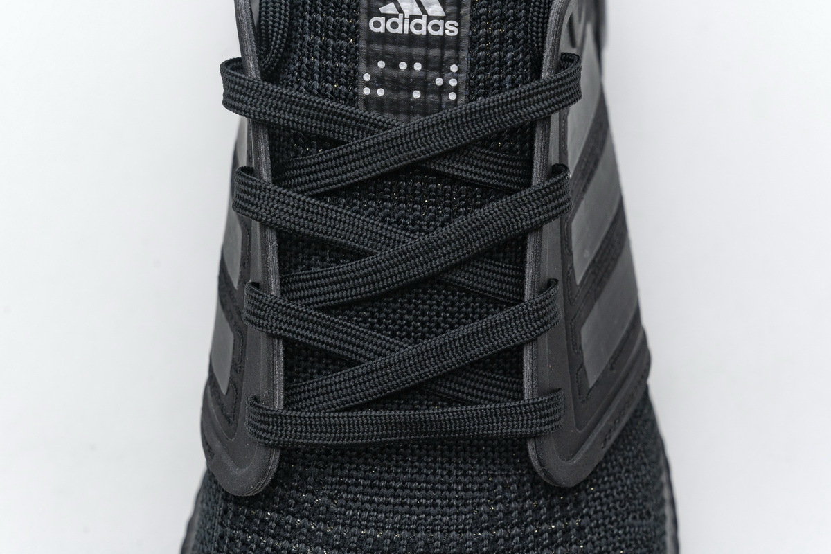 Adidas Ultra Boost 20 Core Black Silver Metallic