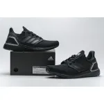 Adidas Ultra Boost 20 Core Black Silver Metallic