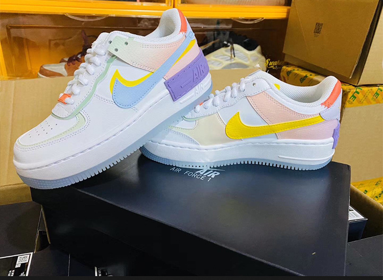 Nike Air Force 1 Shadow White Hydrogen Blue Purple (W)