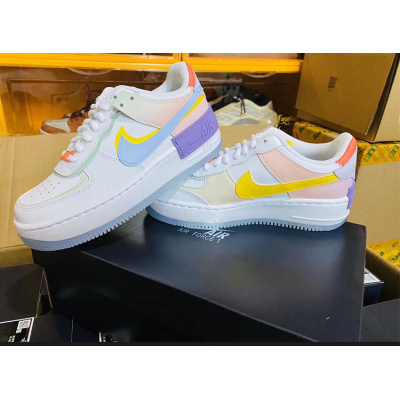 Nike Air Force 1 Shadow White Hydrogen Blue Purple (W)  CW2630-141 01
