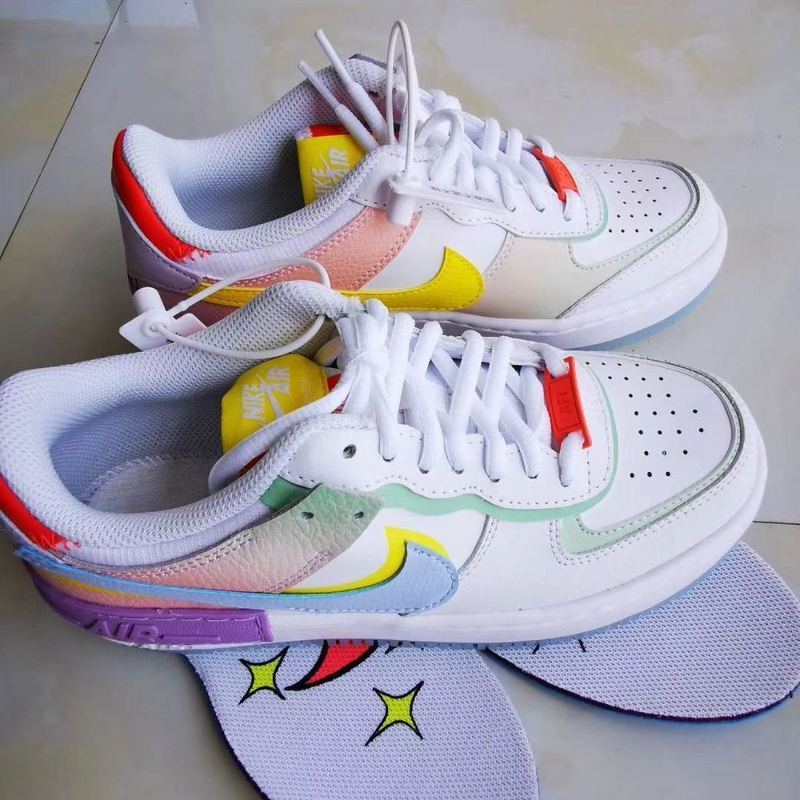 Nike Air Force 1 Shadow White Hydrogen Blue Purple (W)