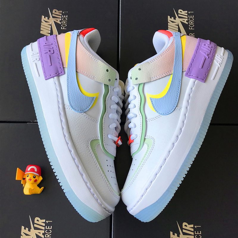 Nike Air Force 1 Shadow White Hydrogen Blue Purple (W)