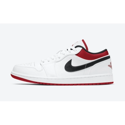 Air Jordan 1 Low White University Red Black 553558-118 01