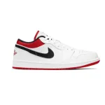 Air Jordan 1 Low White University Red Black