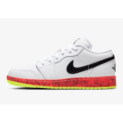 Air Jordan 1 Low Multi-Color Midsoles White (GS) CV9548-100 01